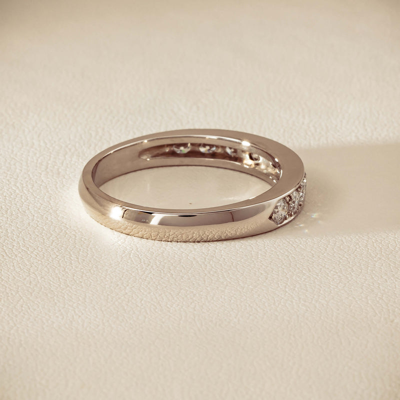 Deja Vu Platinum .80ct Diamond-Set Band - U 1/2
