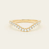 18ct Yellow Gold .30ct Diamond Curved Bella Band