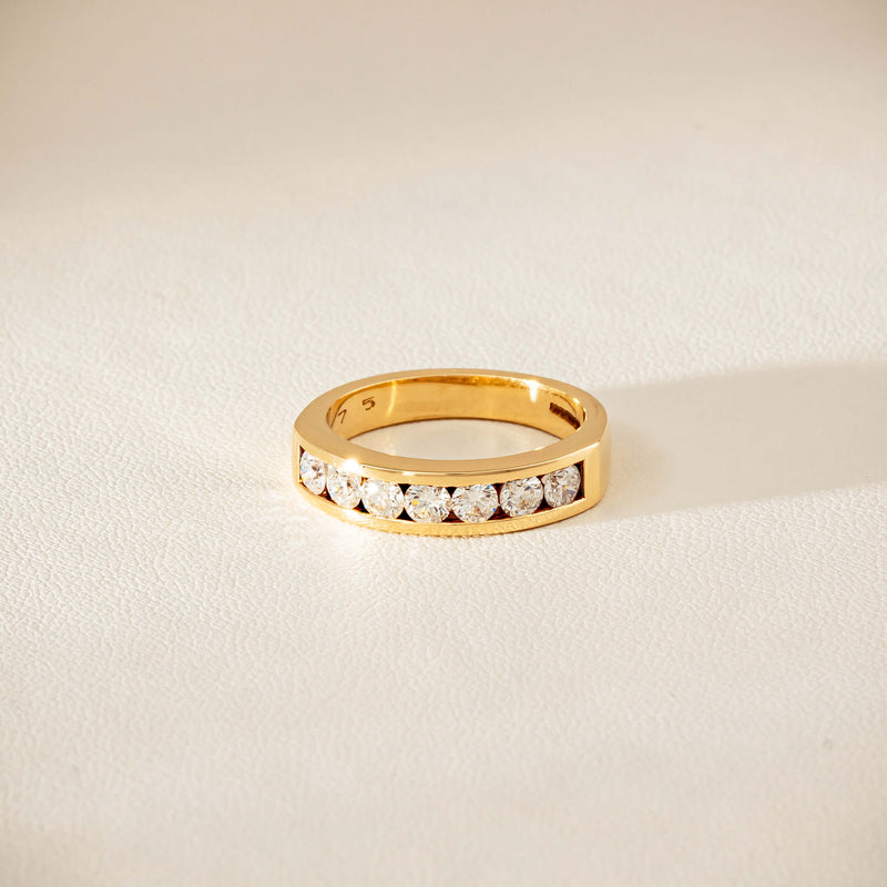 Deja Vu 18ct Yellow Gold .75ct Diamond Channel-Set Ring