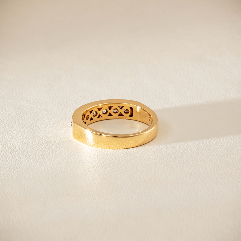 Deja Vu 18ct Yellow Gold .75ct Diamond Channel-Set Ring