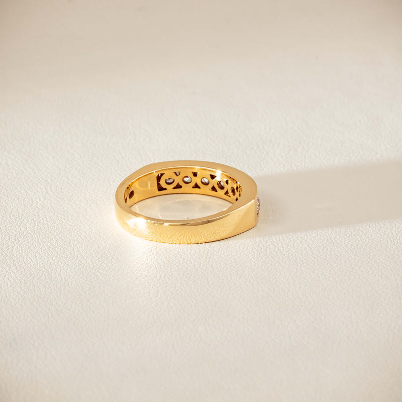 Deja Vu 18ct Yellow Gold .75ct Diamond Channel-Set Ring