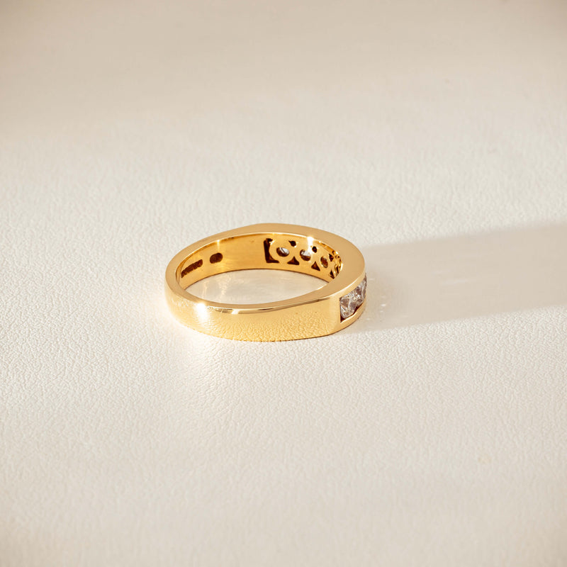 Deja Vu 18ct Yellow Gold .75ct Diamond Channel-Set Ring