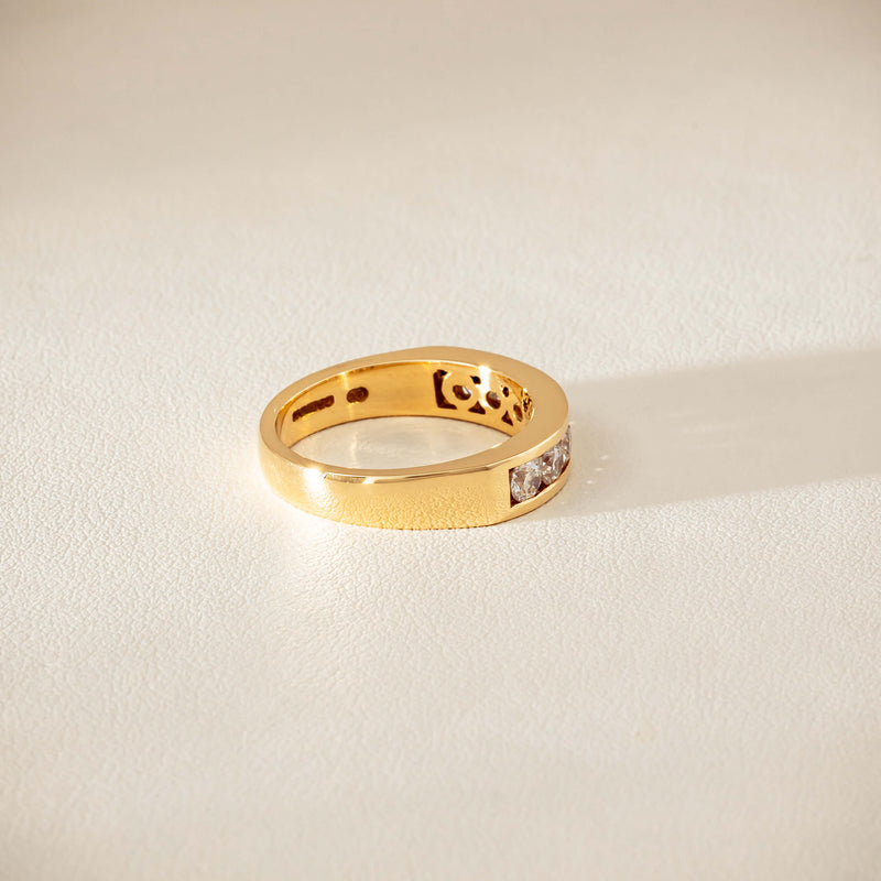 Deja Vu 18ct Yellow Gold .75ct Diamond Channel-Set Ring