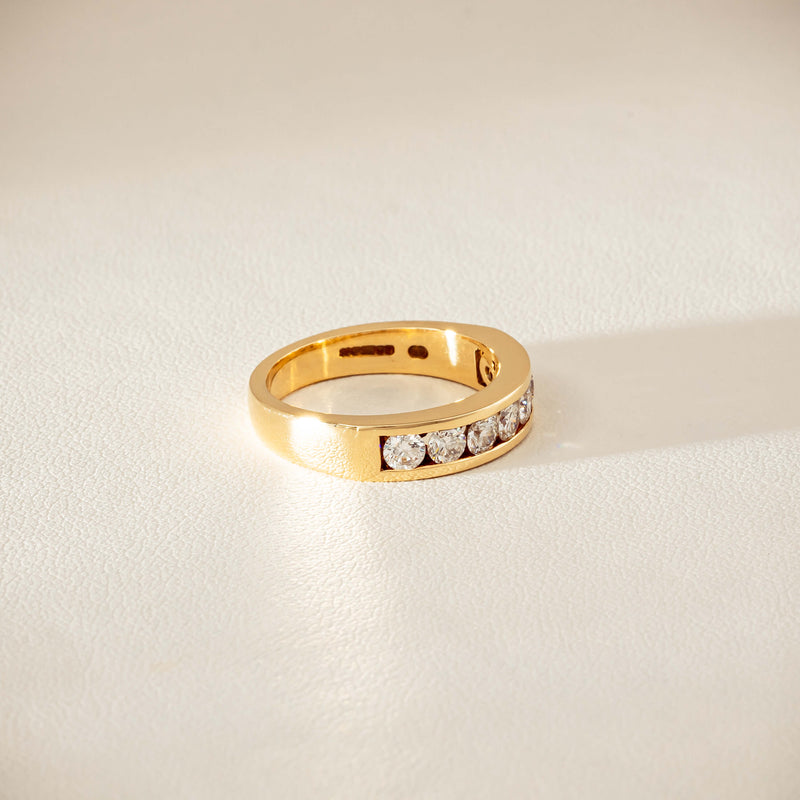 Deja Vu 18ct Yellow Gold .75ct Diamond Channel-Set Ring