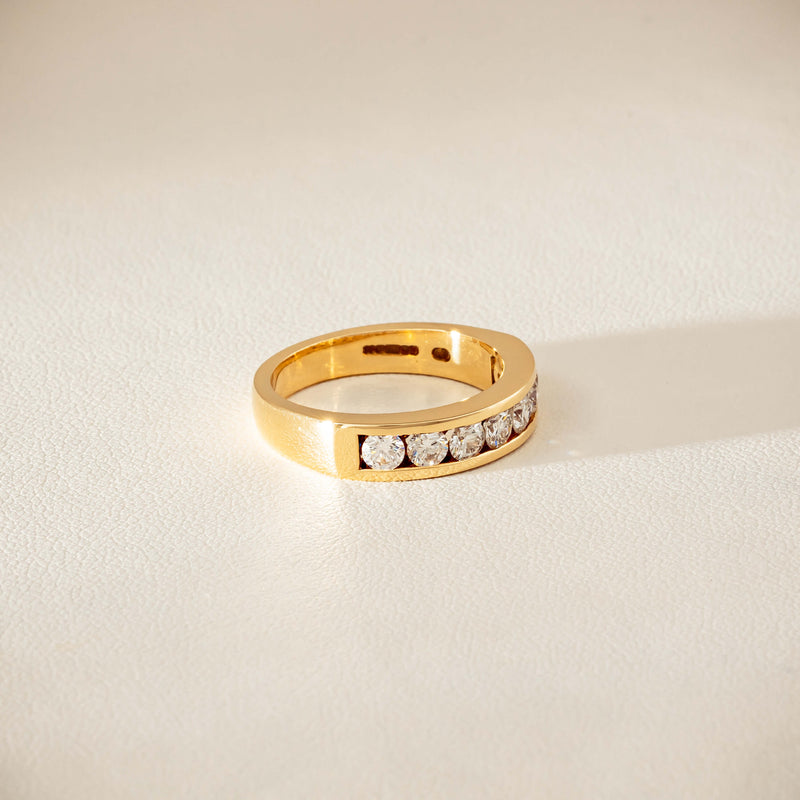 Deja Vu 18ct Yellow Gold .75ct Diamond Channel-Set Ring