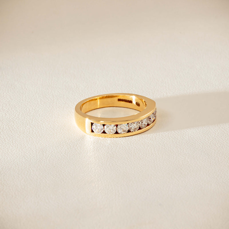 Deja Vu 18ct Yellow Gold .75ct Diamond Channel-Set Ring