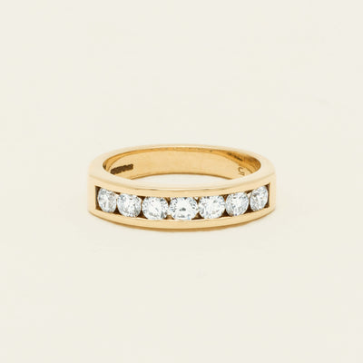 Deja Vu 18ct Yellow Gold .75ct Diamond Channel-Set Ring