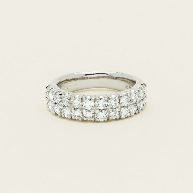 Deja Vu Platinum 1.50ct Diamond Pave-Set Ring