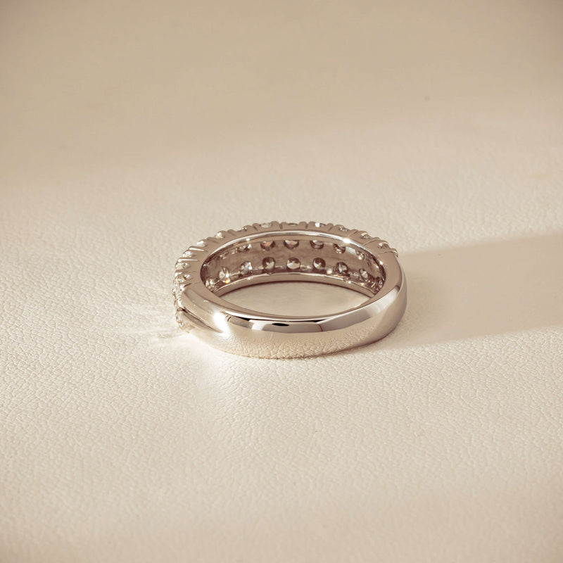 Deja Vu Platinum 1.50ct Diamond Pave-Set Ring