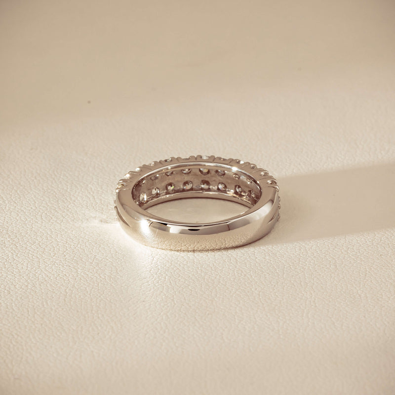 Deja Vu Platinum 1.50ct Diamond Pave-Set Ring