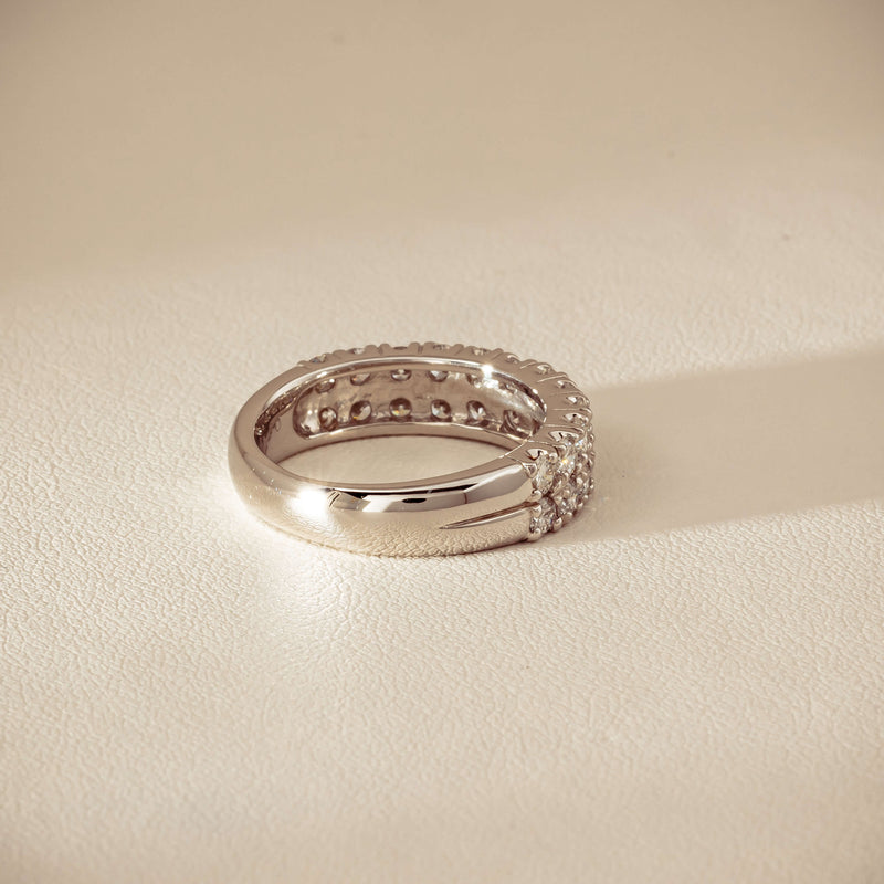 Deja Vu Platinum 1.50ct Diamond Pave-Set Ring