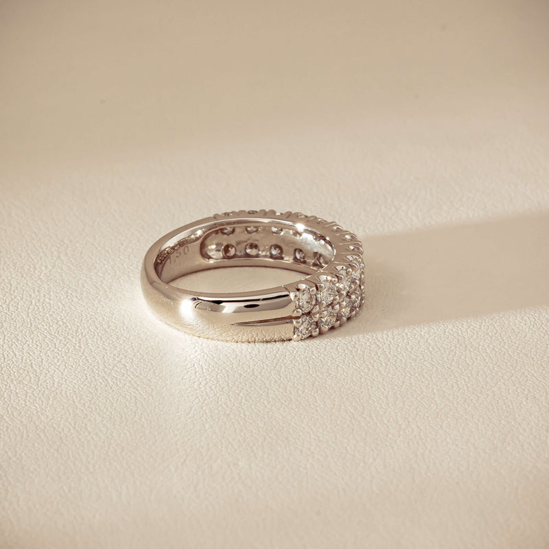 Deja Vu Platinum 1.50ct Diamond Pave-Set Ring