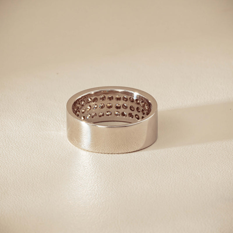 Deja Vu 18ct White Gold 1.75ct Diamond Pave-Set Ring