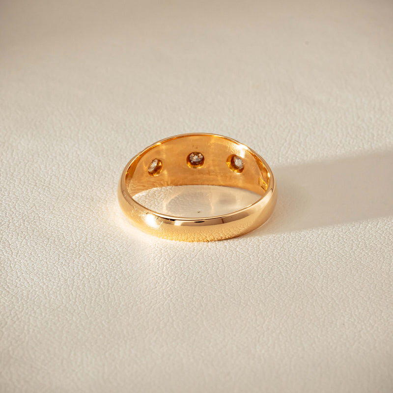 Vintage 18ct Yellow Gold Diamond & Seed Pearl Ring - Ring - Walker & Hall