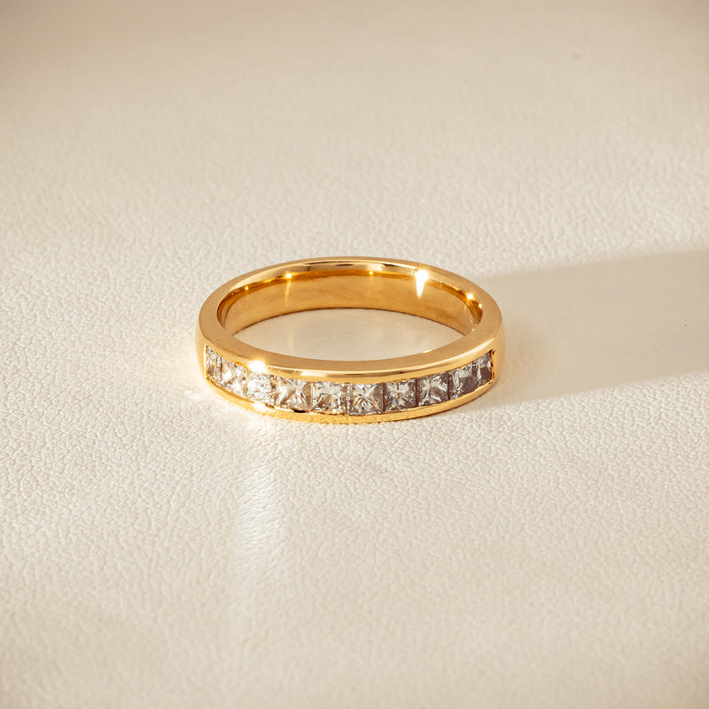 Deja Vu 18ct Yellow Gold .70ct Diamond Channel-Set Ring - Ring - Walker & Hall