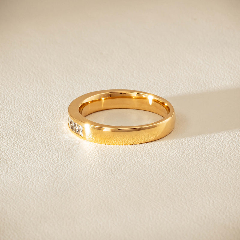 Deja Vu 18ct Yellow Gold .70ct Diamond Channel-Set Ring - Ring - Walker & Hall