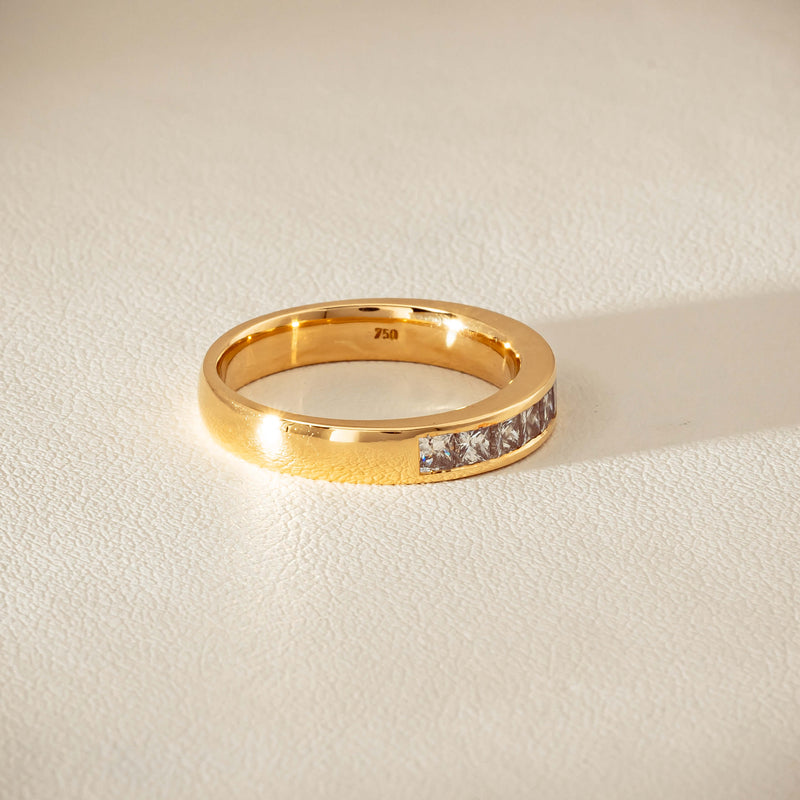 Deja Vu 18ct Yellow Gold .70ct Diamond Channel-Set Ring - Ring - Walker & Hall
