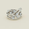 Deja Vu 18ct White Gold .24ct Diamond Orbit Weave Ring - Ring - Walker & Hall