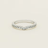 Deja Vu 18ct White Gold .46ct Diamond Curved Band - Ring - Walker & Hall