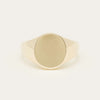 9ct Yellow Gold Men's Oval Signet Ring - Ring - Walker & Hall