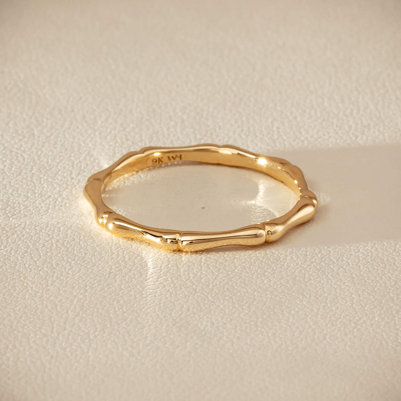9ct Yellow Gold Kyoto Band - Ring - Walker & Hall