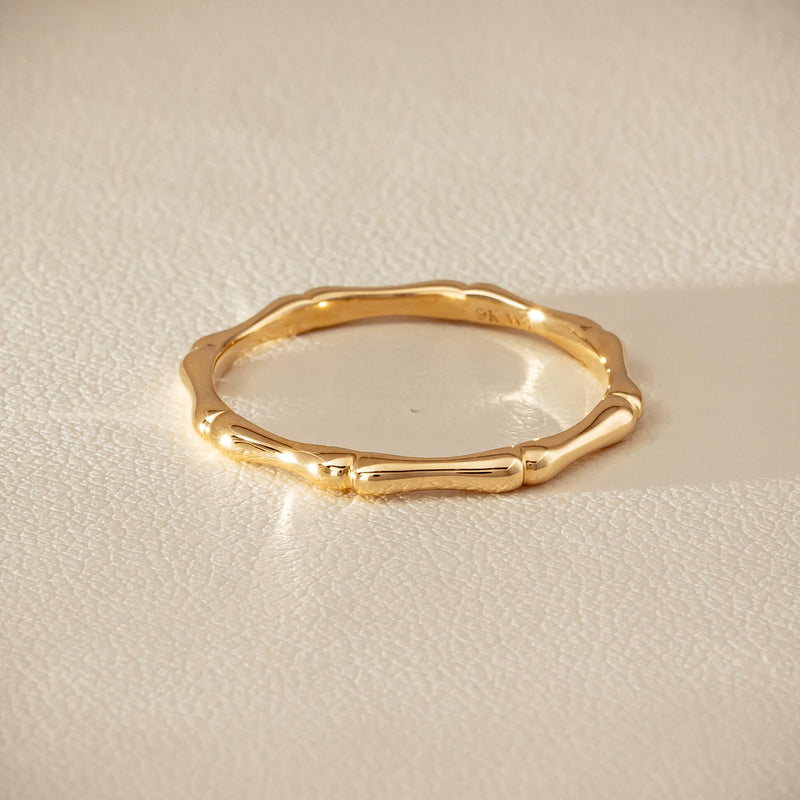9ct Yellow Gold Kyoto Band - Ring - Walker & Hall