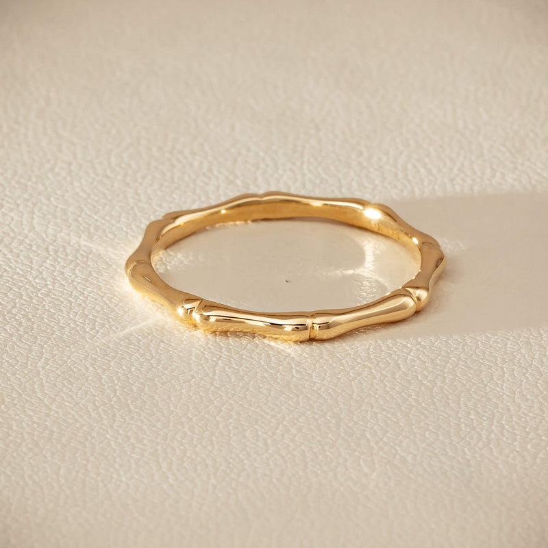 9ct Yellow Gold Kyoto Band - Ring - Walker & Hall