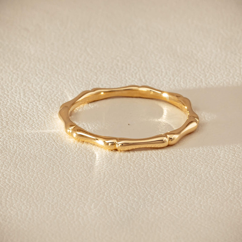 9ct Yellow Gold Kyoto Band - Ring - Walker & Hall