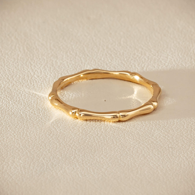 9ct Yellow Gold Kyoto Band - Ring - Walker & Hall