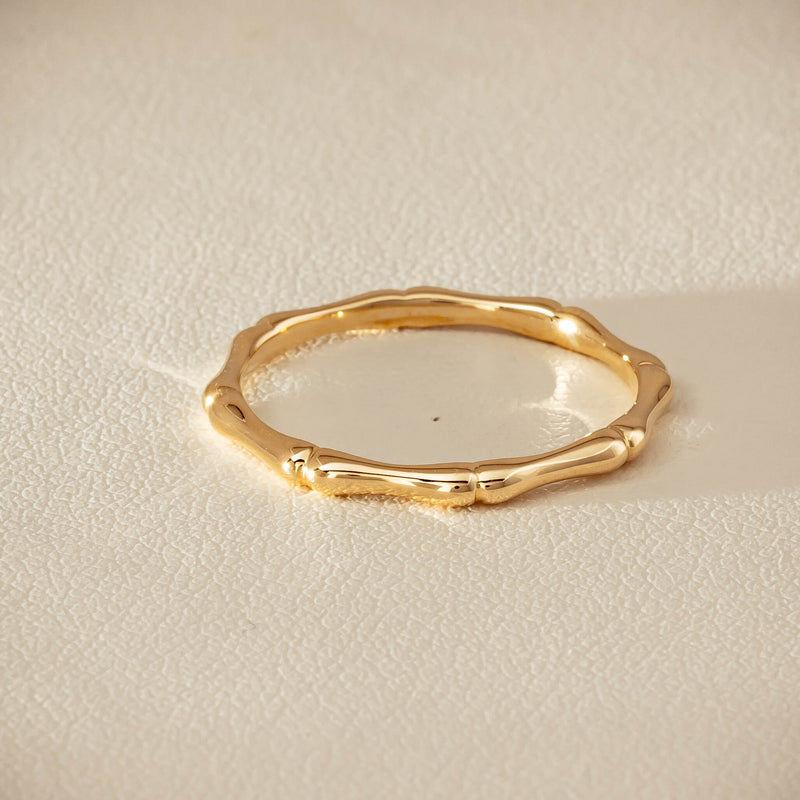 9ct Yellow Gold Kyoto Band - Ring - Walker & Hall