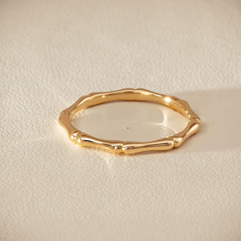 9ct Yellow Gold Kyoto Band - Ring - Walker & Hall