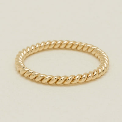 9ct Yellow Gold Twine Band - Ring - Walker & Hall
