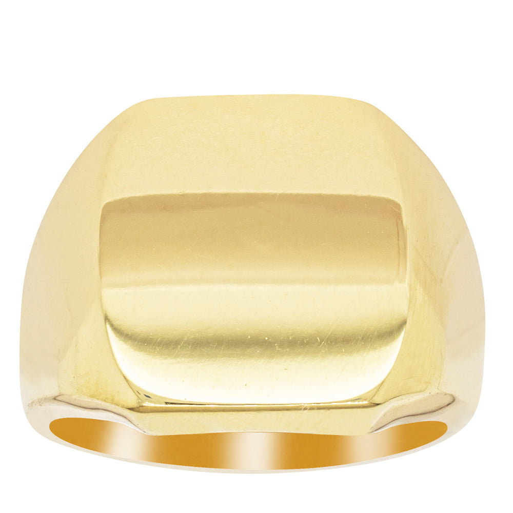 Deja Vu 18ct Yellow Gold Signet Ring