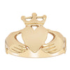 Deja Vu 14ct Yellow Gold Claddagh Ring