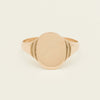 Deja Vu 9ct Rose Gold Oval Signet Ring - Ring - Walker & Hall