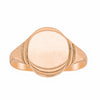 Deja Vu 9ct Rose Gold Oval Signet Ring - Ring - Walker & Hall