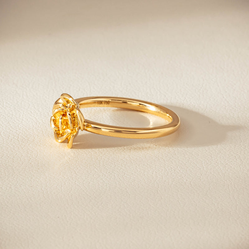 18ct Yellow Gold Albertine Rose Ring - Ring - Walker & Hall