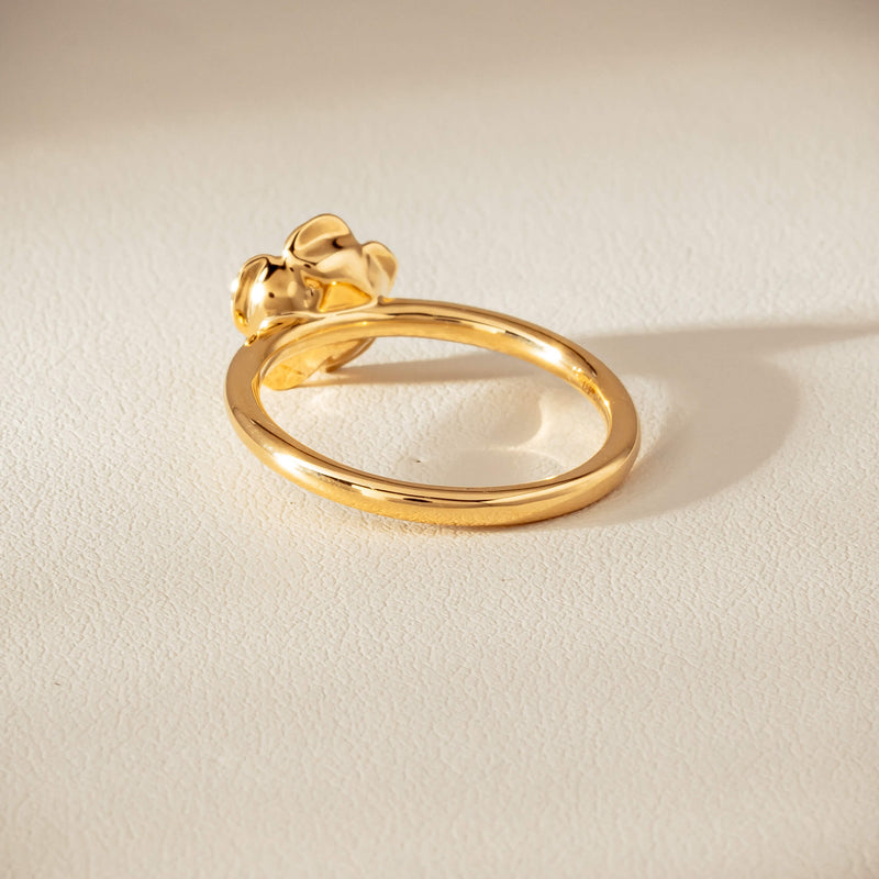 18ct Yellow Gold Albertine Rose Ring - Ring - Walker & Hall