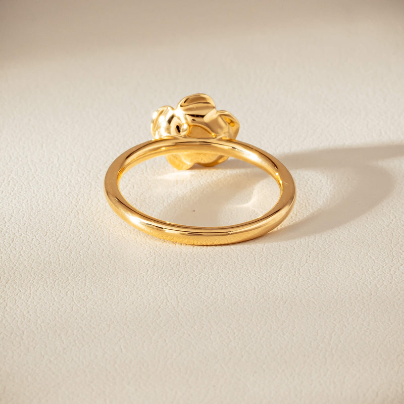 18ct Yellow Gold Albertine Rose Ring - Ring - Walker & Hall
