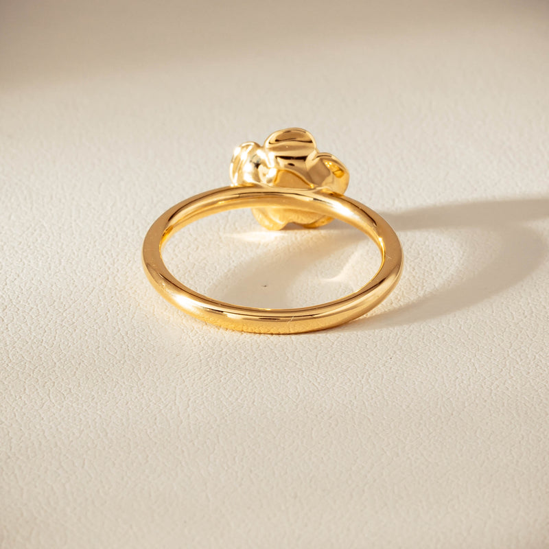 18ct Yellow Gold Albertine Rose Ring - Ring - Walker & Hall
