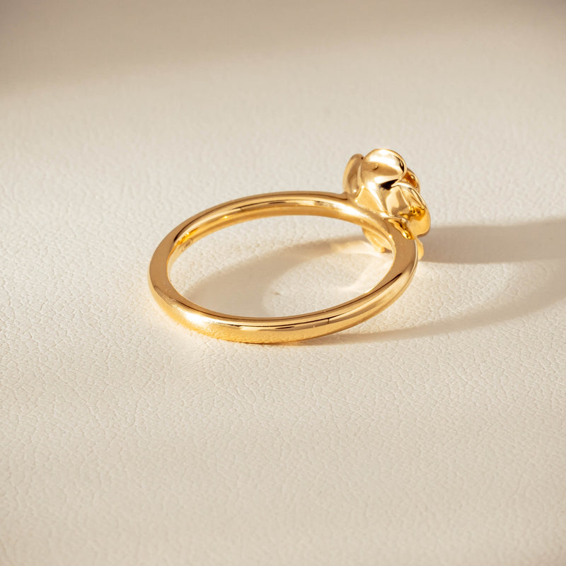 18ct Yellow Gold Albertine Rose Ring - Ring - Walker & Hall