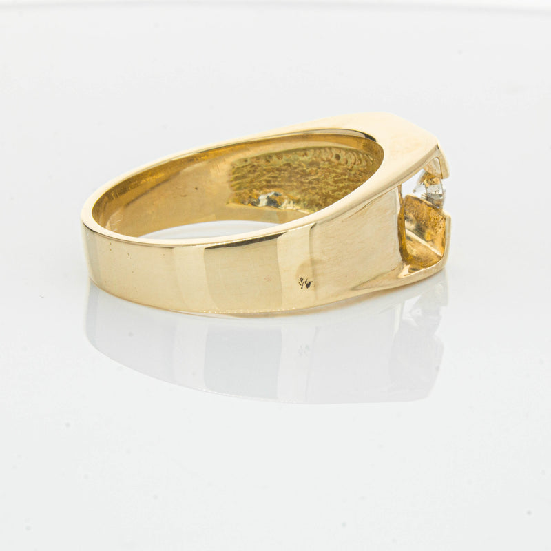 Deja Vu 14ct Yellow Gold .22ct Diamond Mens Ring - Ring - Walker & Hall