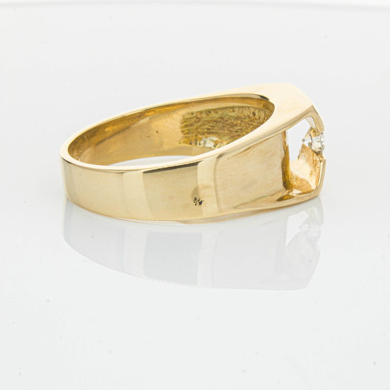 Deja Vu 14ct Yellow Gold .22ct Diamond Mens Ring - Ring - Walker & Hall