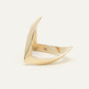 Deja Vu 8ct Yellow Gold Classic Chevron Ring - Ring - Walker & Hall