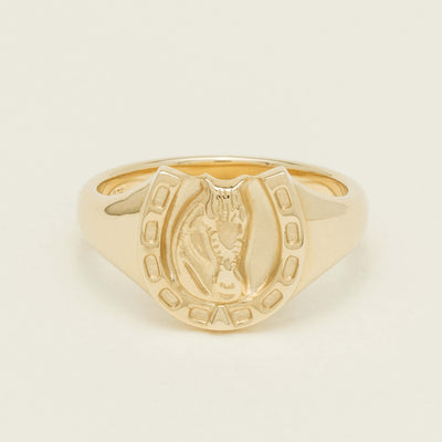 9ct Yellow Gold Horseshoe Ring