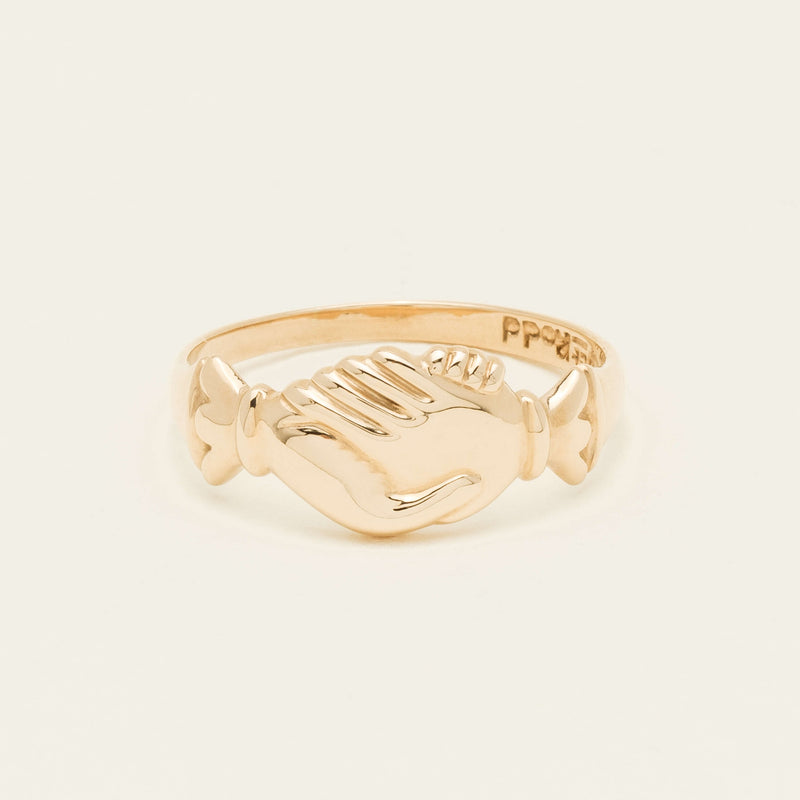 Deja Vu 9ct Rose Gold Friendship Ring