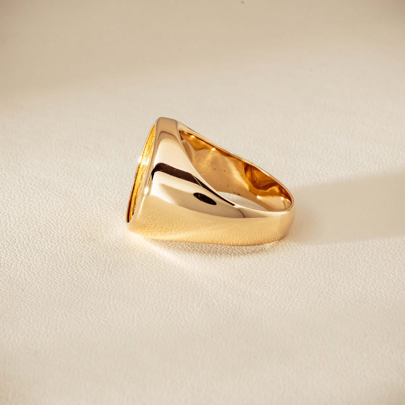 Deja Vu 9ct Ring with 24ct Australian Kangaroo Coin - Ring - Walker & Hall