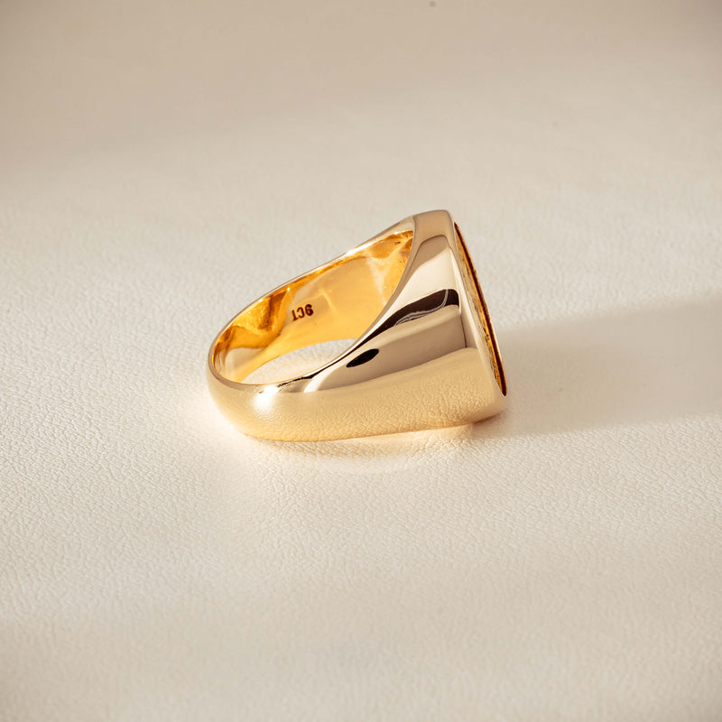 Deja Vu 9ct Ring with 24ct Australian Kangaroo Coin - Ring - Walker & Hall
