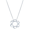 18ct White Gold Diamond Celestial Star Pendant-Necklace-Walker & Hall