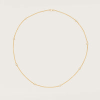 18ct Yellow Gold .50ct Diamond Natalia Chain Necklace - Necklace - Walker & Hall